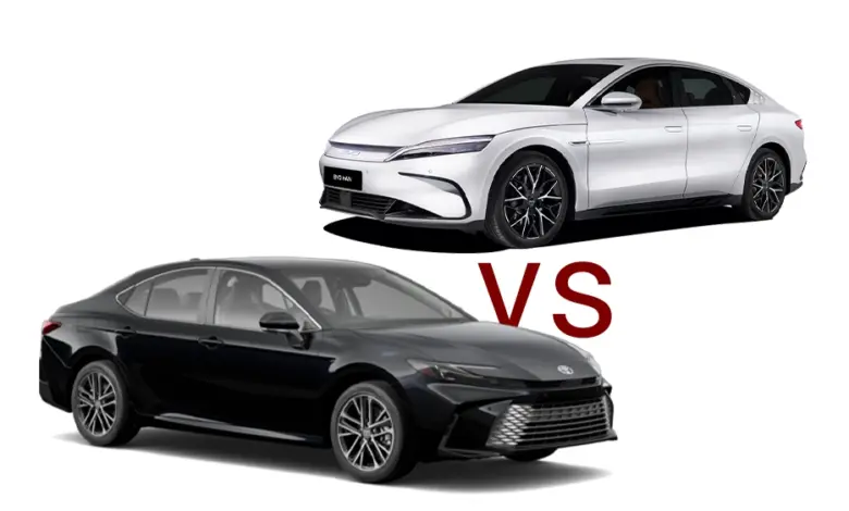BYD هان یا تویوتا کمری هیبرید 2025؛ مقایسه سدان‌های سبز و مدرن