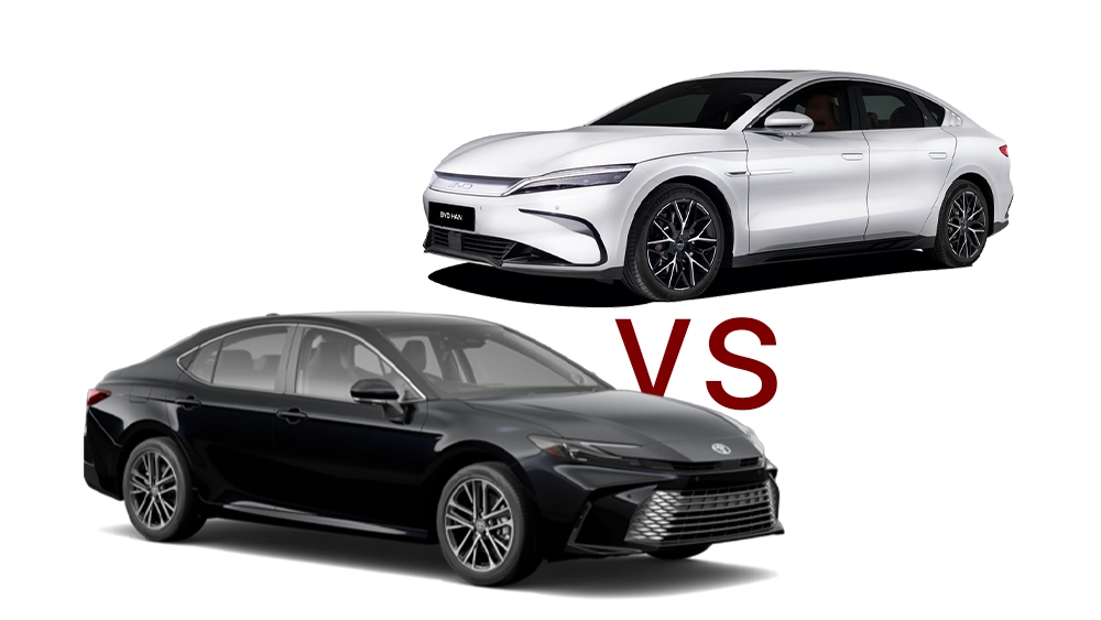 BYD هان یا تویوتا کمری هیبرید 2025؛ مقایسه سدان‌های سبز و مدرن