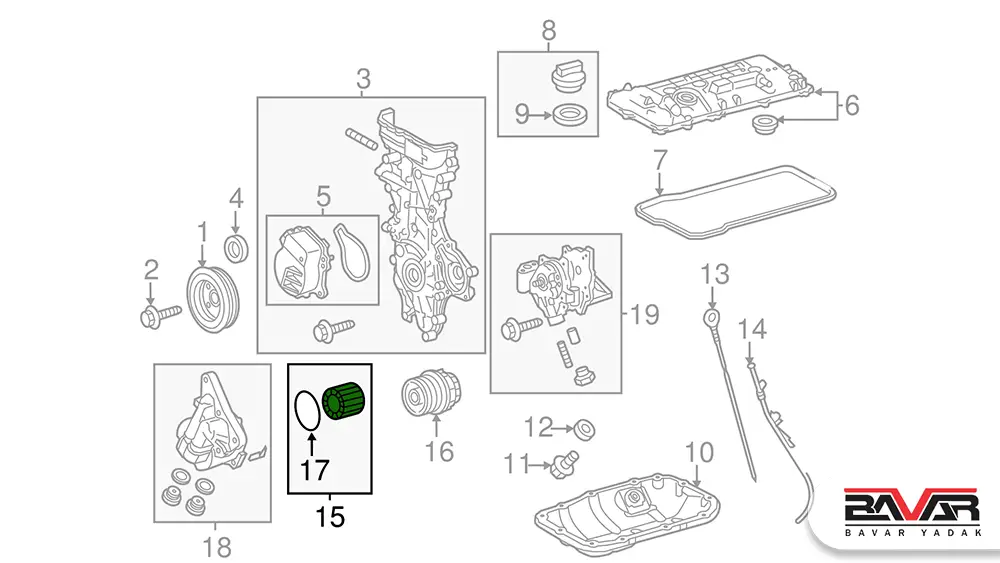 فیلتر روغن لکسوس GS