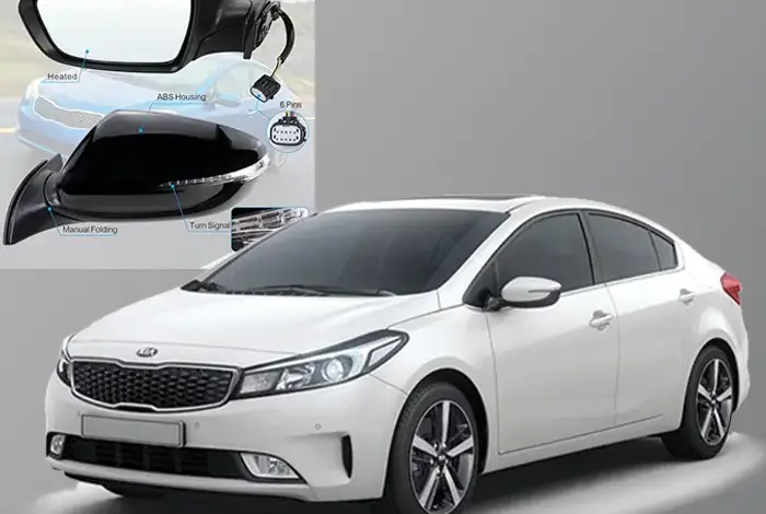 آینه بغل کیا سراتو؛ انواع (برقی، تاشو)، قیمت و آموزش تعویض گام به گام (تصویری)