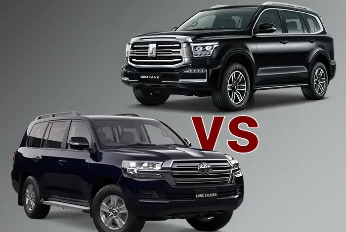 تانک 500 در برابر تویوتا لندکروزر؛ رقابت شاسی‌بلندهای آفرودی