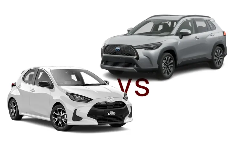 مقایسه کامل تویوتا یاریس 2024 و کرولا کراس