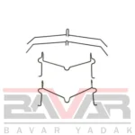 خار کامل لنت جلو تویوتا لندکروزر سال 2008 تا 2018