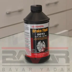 روغن ترمز تویوتا مدل DOT3 با حجم 354 میلی لیتر برند اصلی GENUINE