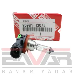 90981 13075 11 لوازم یدکی تویوتا لندکروزر 2008 تا 2011 لامپ چراغ جلو نور بالا تویوتا لندکروزر 2008 تا 2010