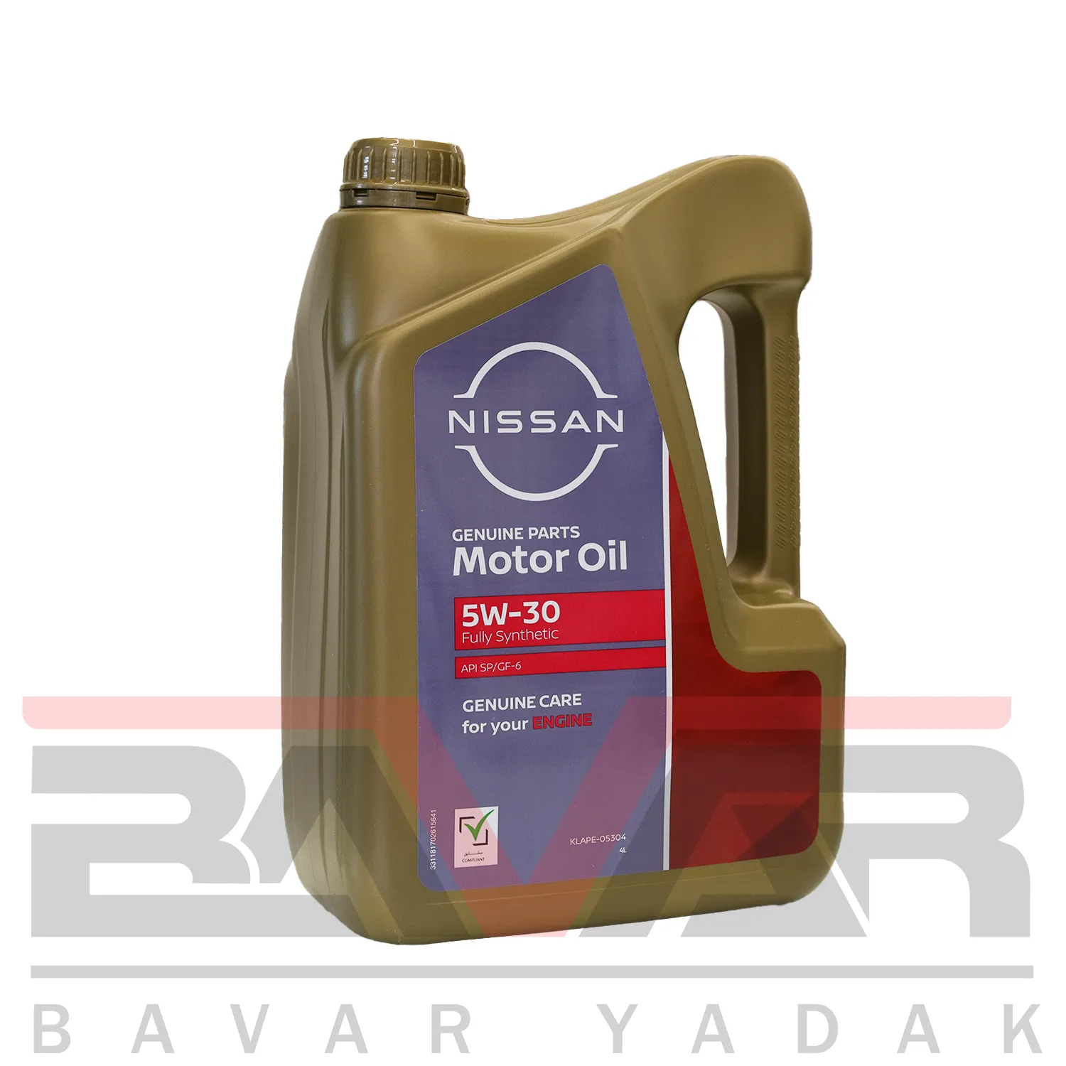 KLAPE-05304 روغن موتور نیسان 4 لیتری 5W-30 - Image 1